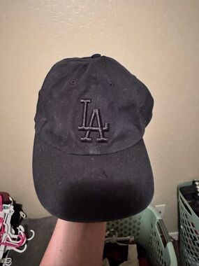MLB Los Angeles Dodgers Black Embroidered Logo Hat